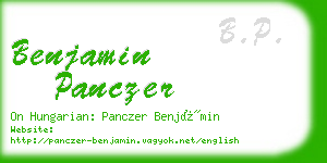 benjamin panczer business card